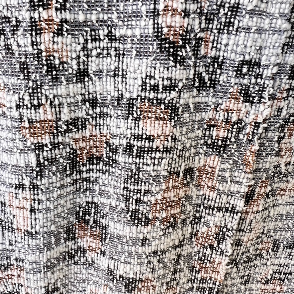 ANTHROPOLOGIE SCANDI MINIMALIST TWEED LONGLINE ZIPPER CARDIGAN POCKETS SMALL EUC - Picture 8 of 12